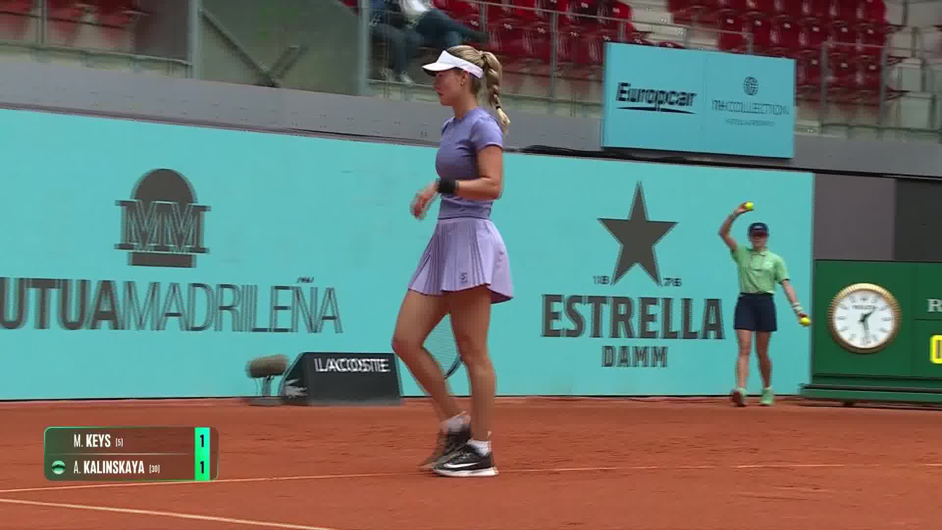HL | WTA1000 Madrid 3T - Keys vs Kalinskaya