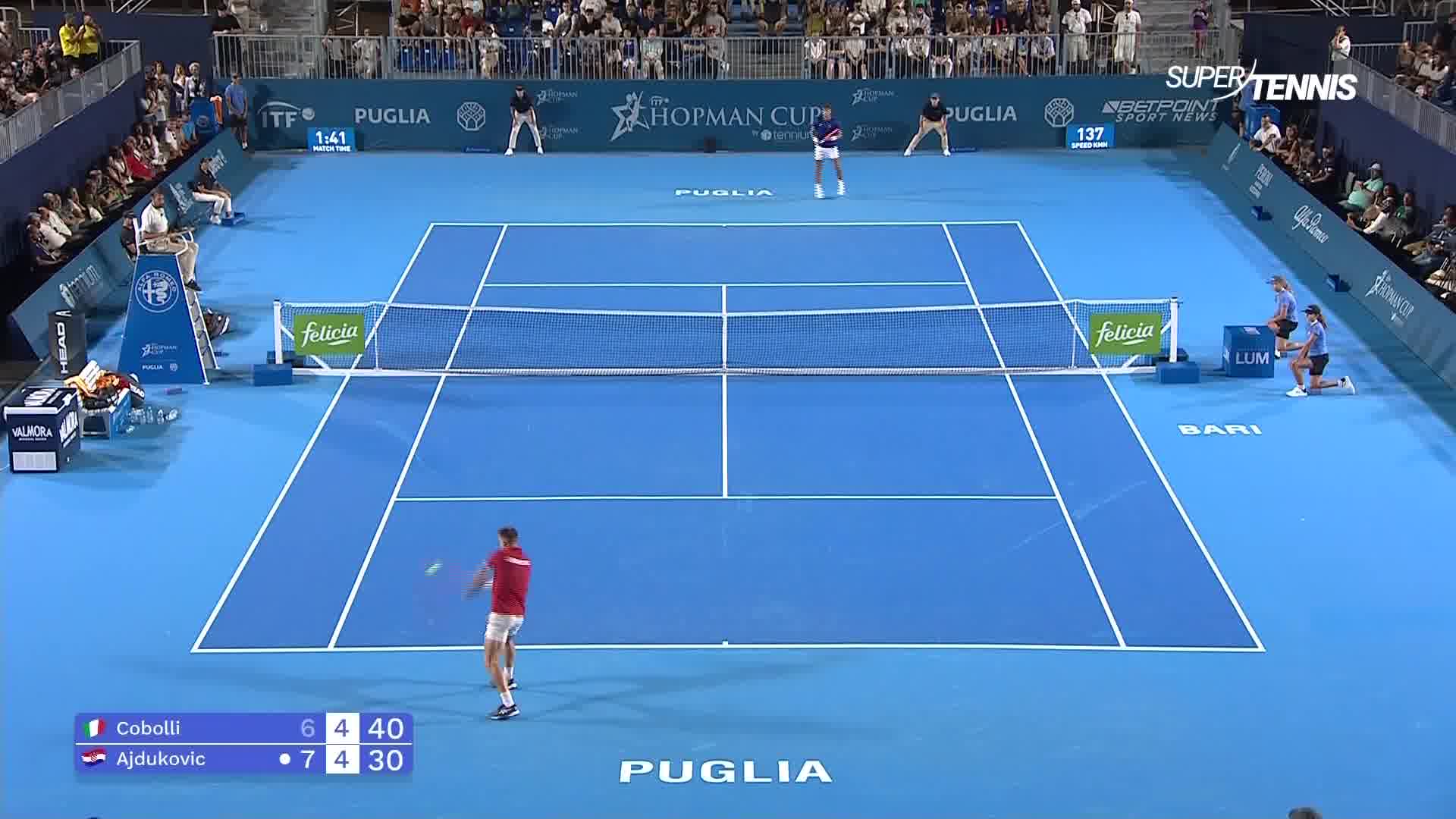 	Hopman Cup, Italia-Croazia: gli highlights di Cobolli-Ajdukovic