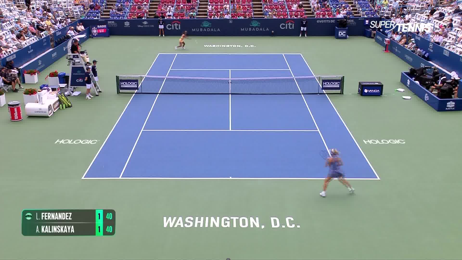 WTA Washington, finale: highlights Fernandez-Kalinskaya