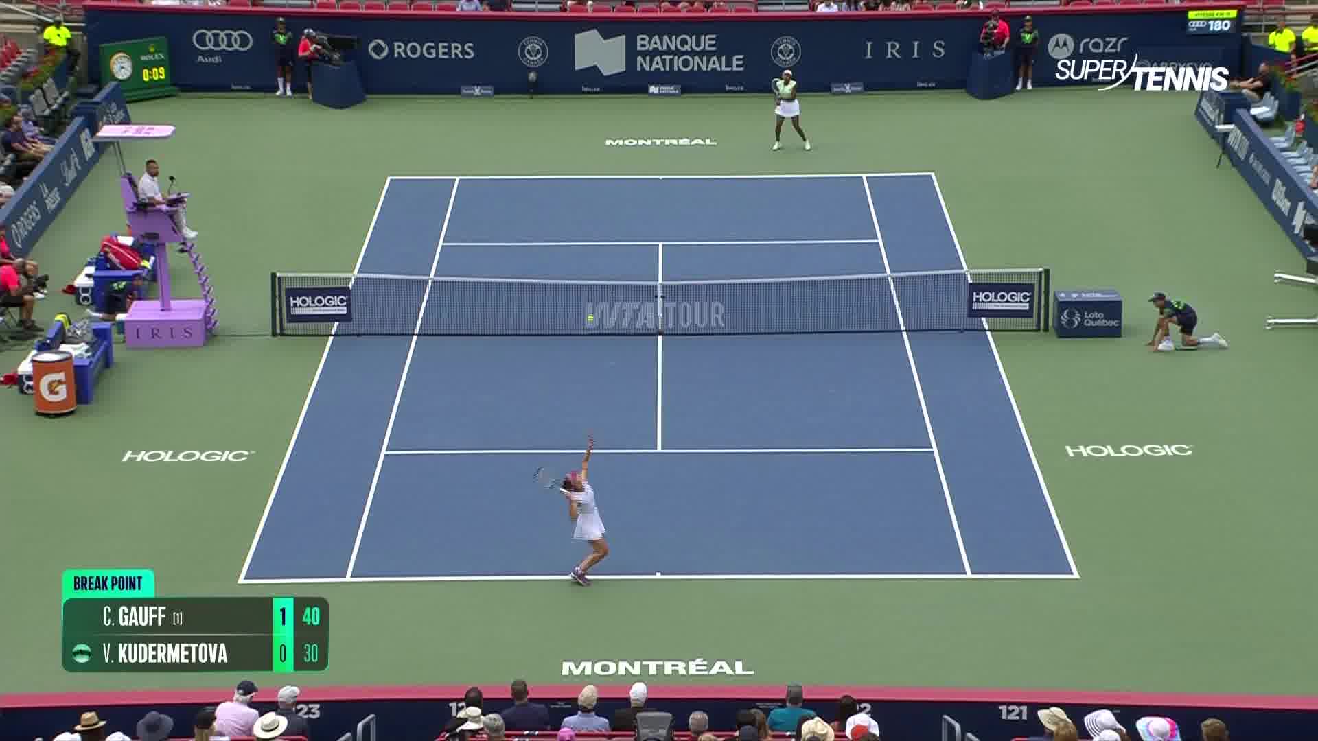 WTA 1000 Montreal, 3° T: Gauff Kudermetova, gli highlights