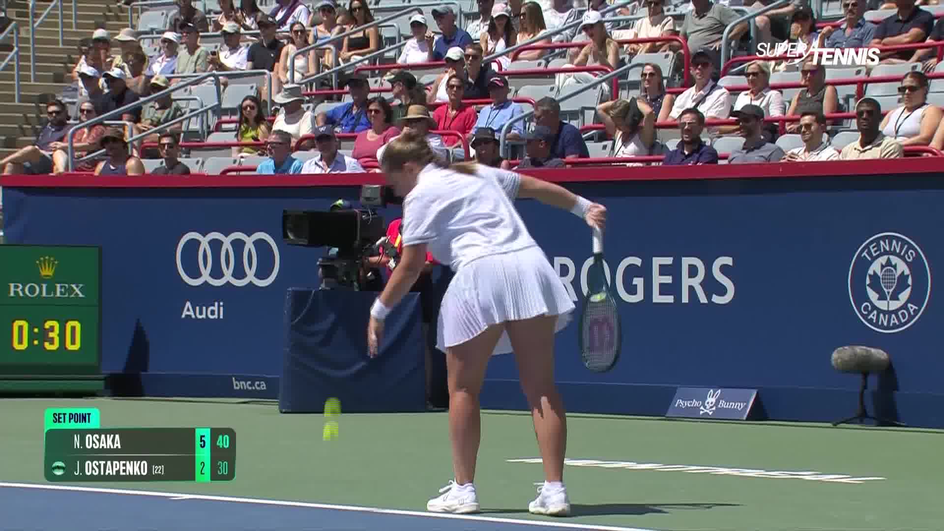 WTA Montreal, 3°T: Osaka-Ostapenko, gli highlights