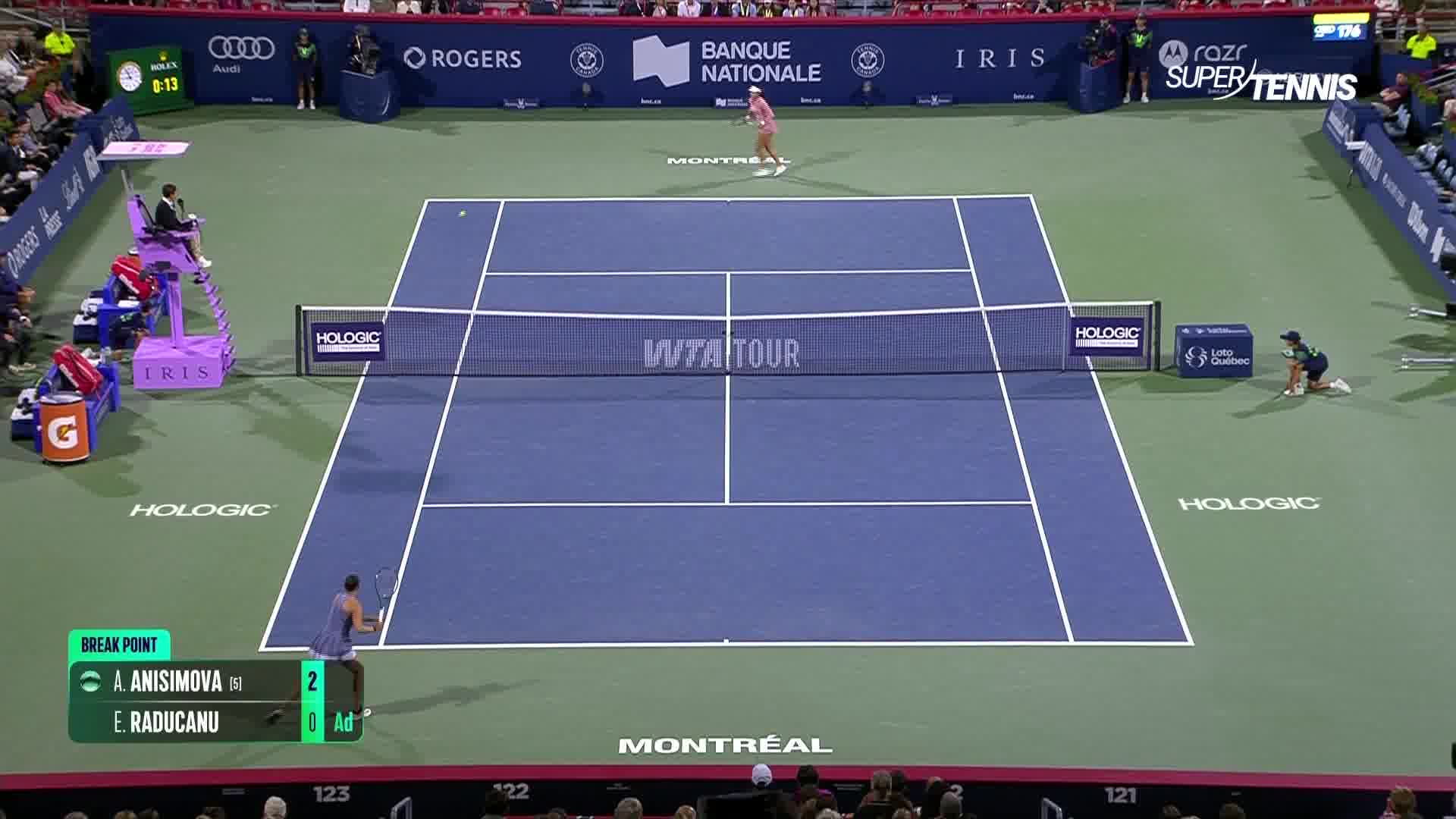 WTA Montreal, 3°T: Anisimova-Raducanu, gli highlights