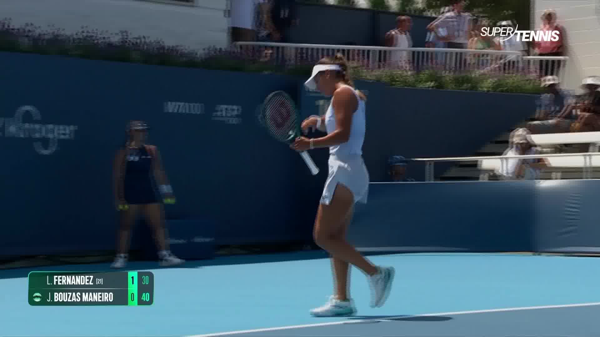 WTA 1000 Cincinnati, 2°T: Fernandez-Bouzas Maneiro, gli highlights