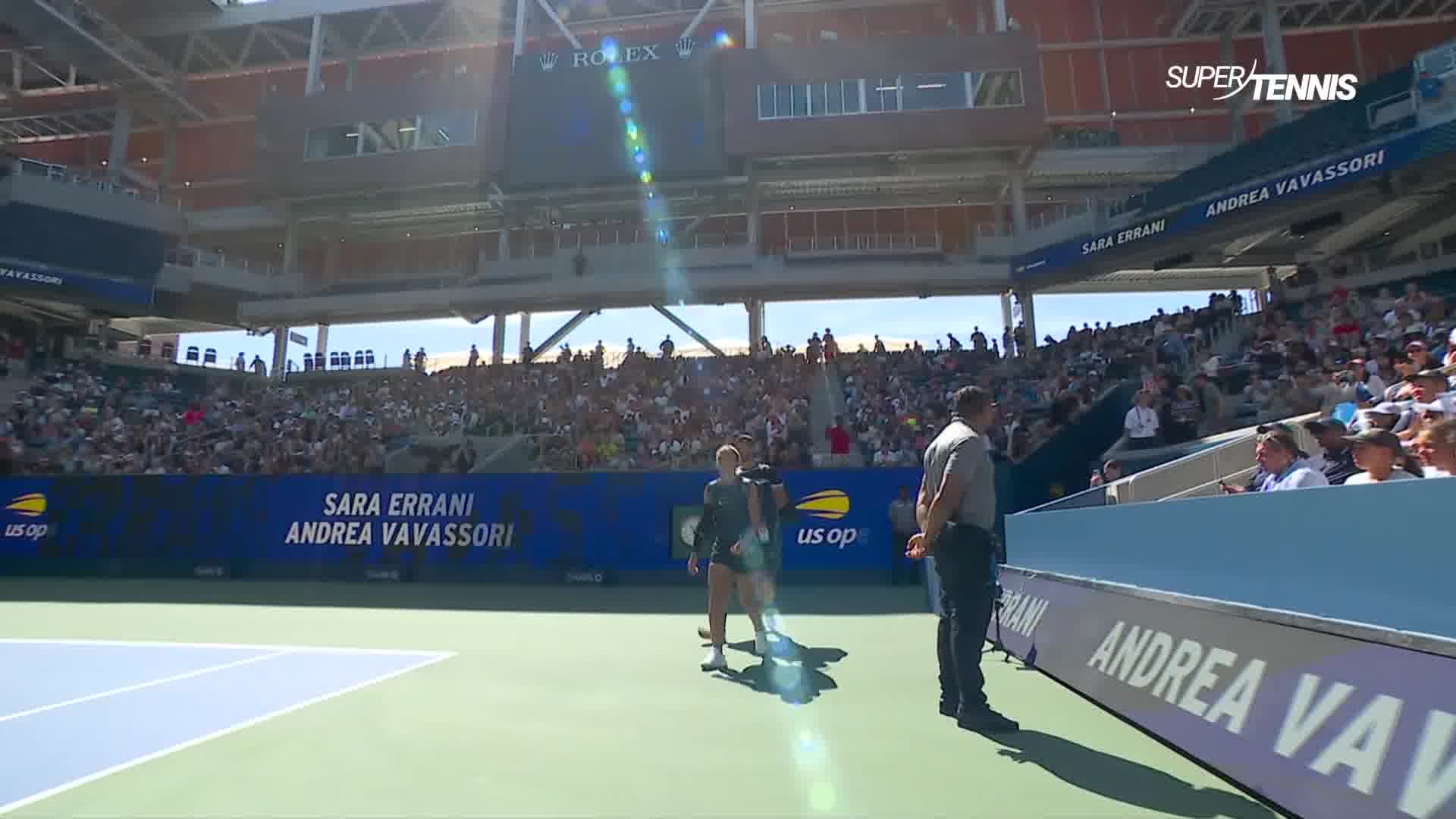 US Open su supertennis: Errani/Vavassori b Rybakina/Fritz, gli highlights