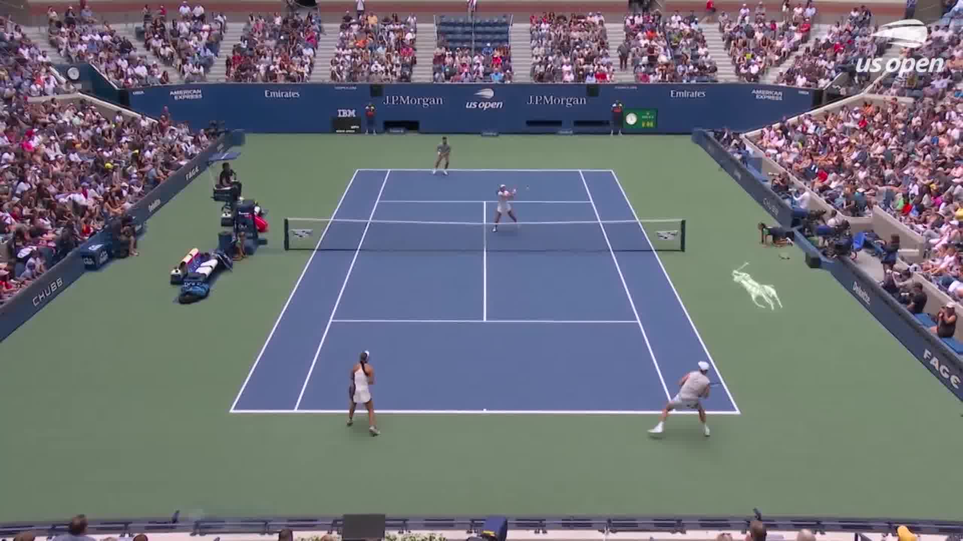 US Open, Doppio Misto: highlights Pegula/Draper vs Alcaraz/Raducanu