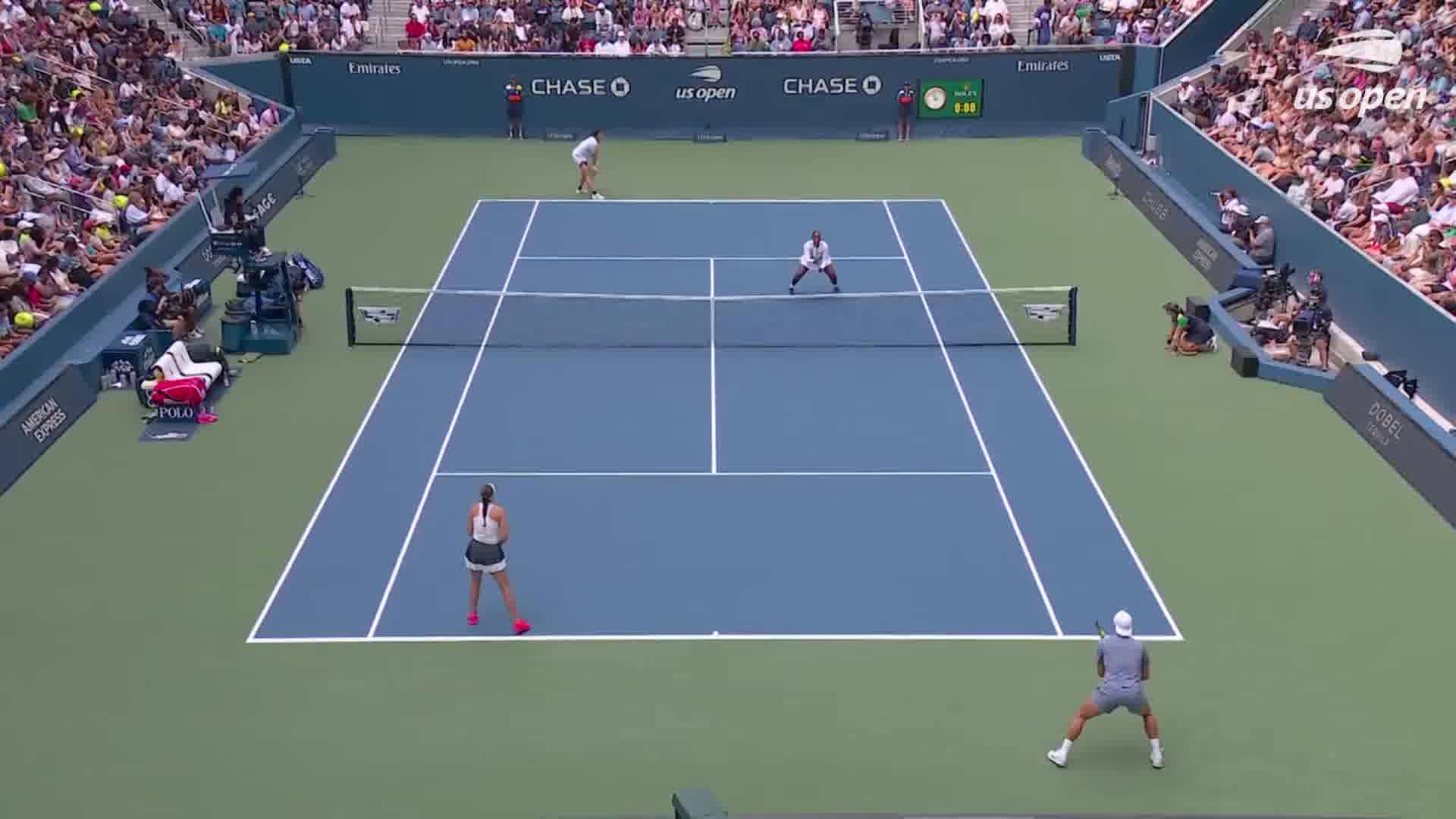 US Open, Doppio Misto: highlights Shelton/Townsend vs Anisimova/Rune