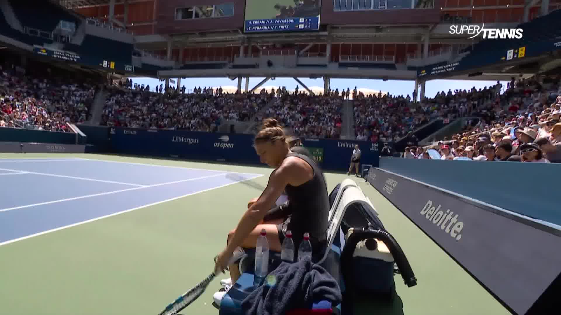 US Open su SuperTennis: il meglio di Errani/Vavassori vs Rybakina/Fritz