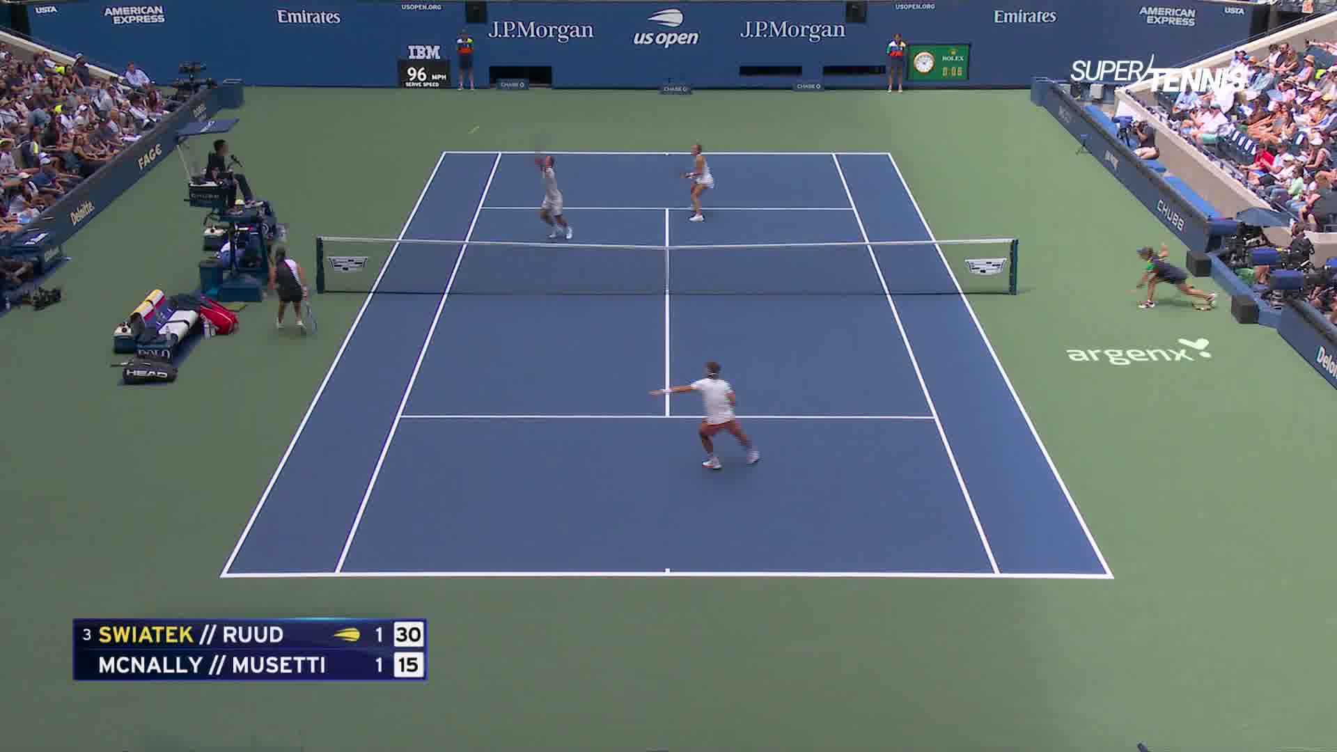 US Open su SuperTennis: il meglio di Musetti/McNally vs Swiatek/Ruud