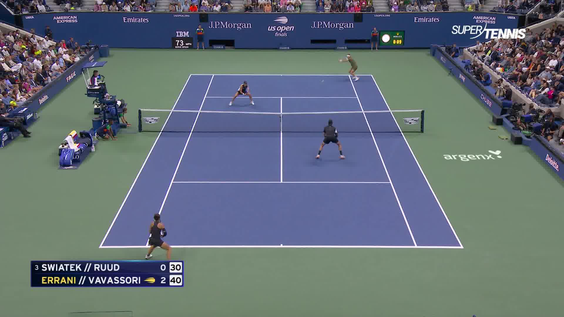 US Open, doppio misto: finale Errani/Vavassori vs Swiatek-Ruud, gli highlights