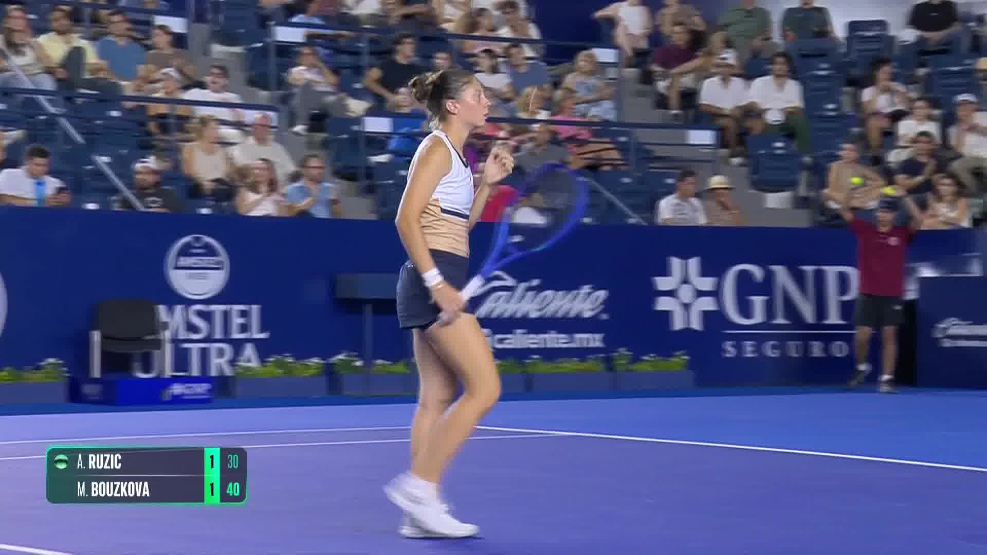 WTA Monterrey, quarti: highlights Ruzic-Bouzkova
