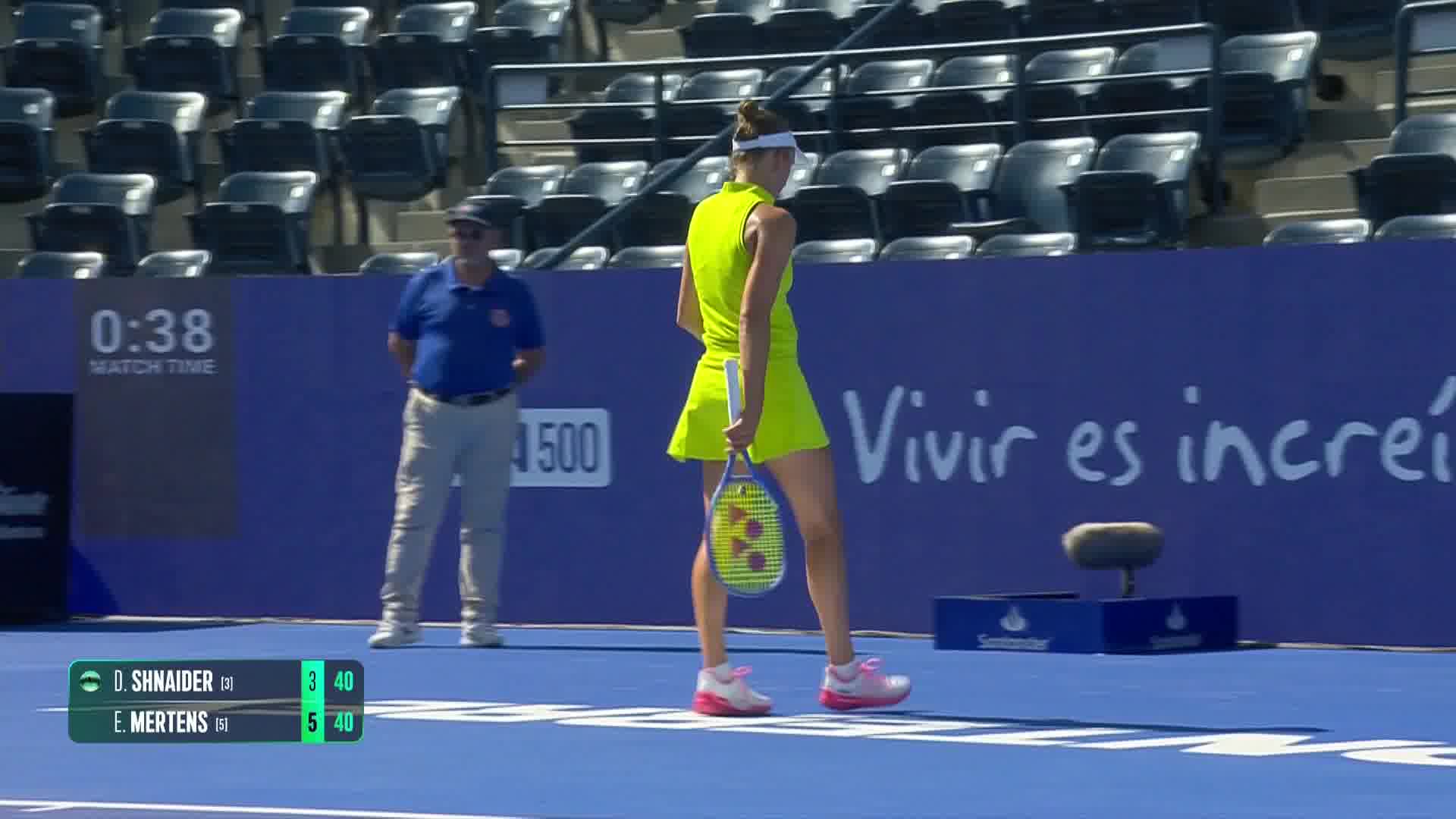 WTA Monterrey, quarti: highlights Shnaider-Mertens