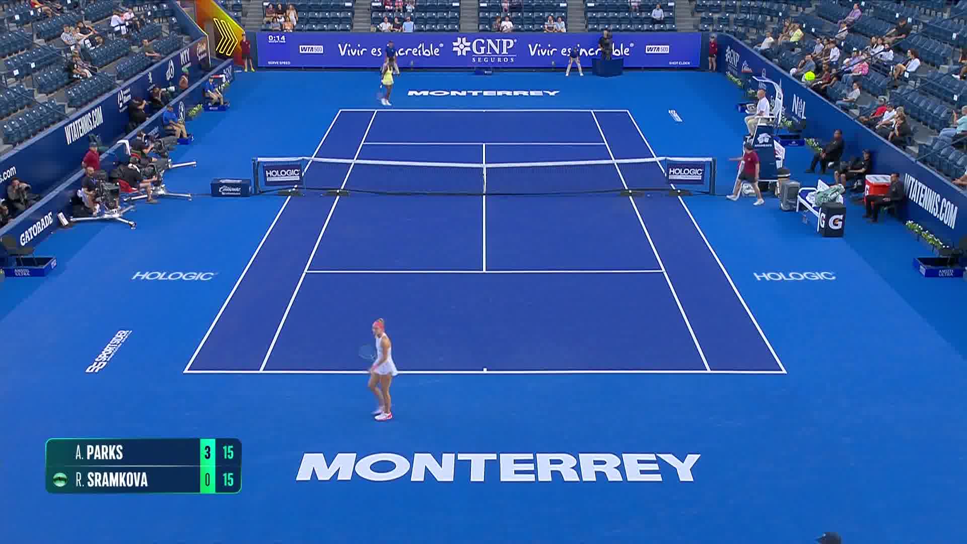 WTA Monterrey, quarti: highlights Parks-Sramkova