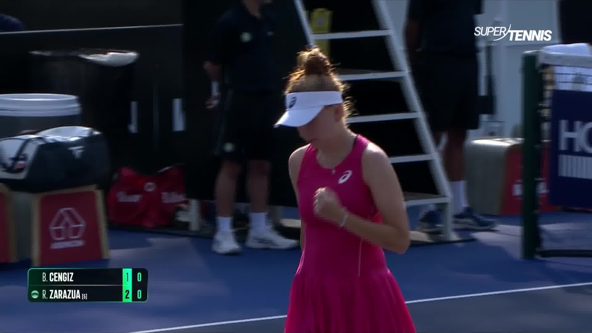 Cengiz VS Zarazua, WTA San Paolo ottavi: gli highlights