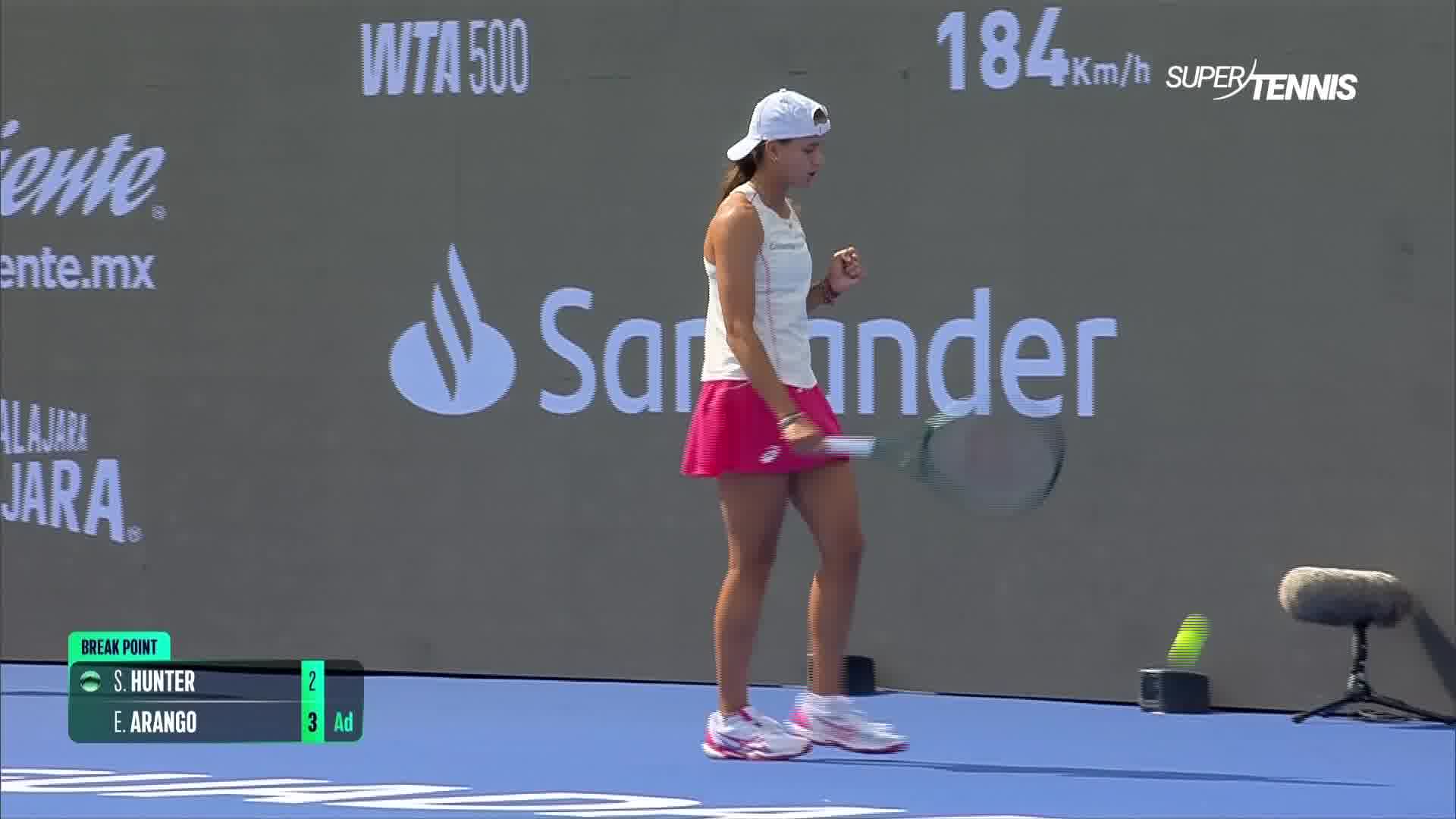 Hunter vs Arango, WTA Guadalajara ottavi: gli highlights